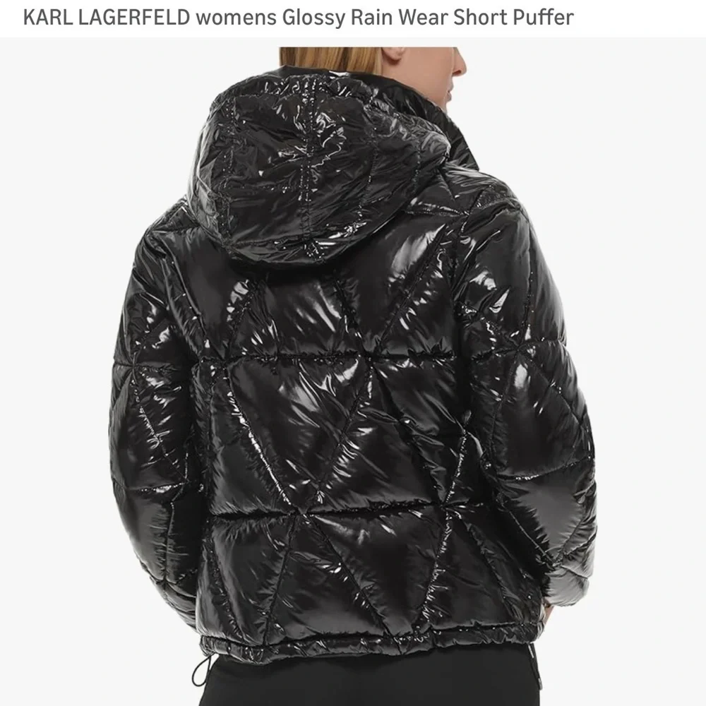 Karl Lagerfeld Paris Women's Hooded Puffer Coat. Size M Retail $320